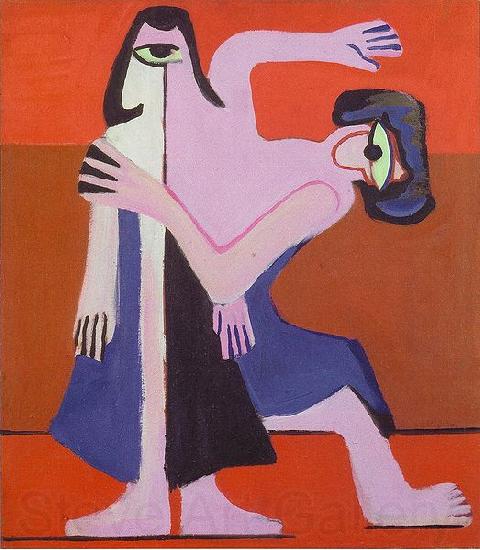 Ernst Ludwig Kirchner Mask-dance Spain oil painting art